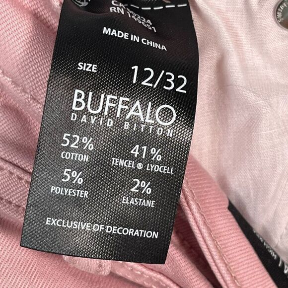 Buffalo David Britton Sz 12 / 32 Havana Pink Colored Jeans - Picture 9 of 10